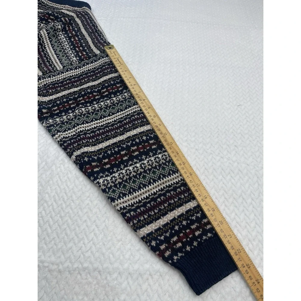 Vintage Etchings Mens Cotton Blend Striped Multicolor Size‎ L